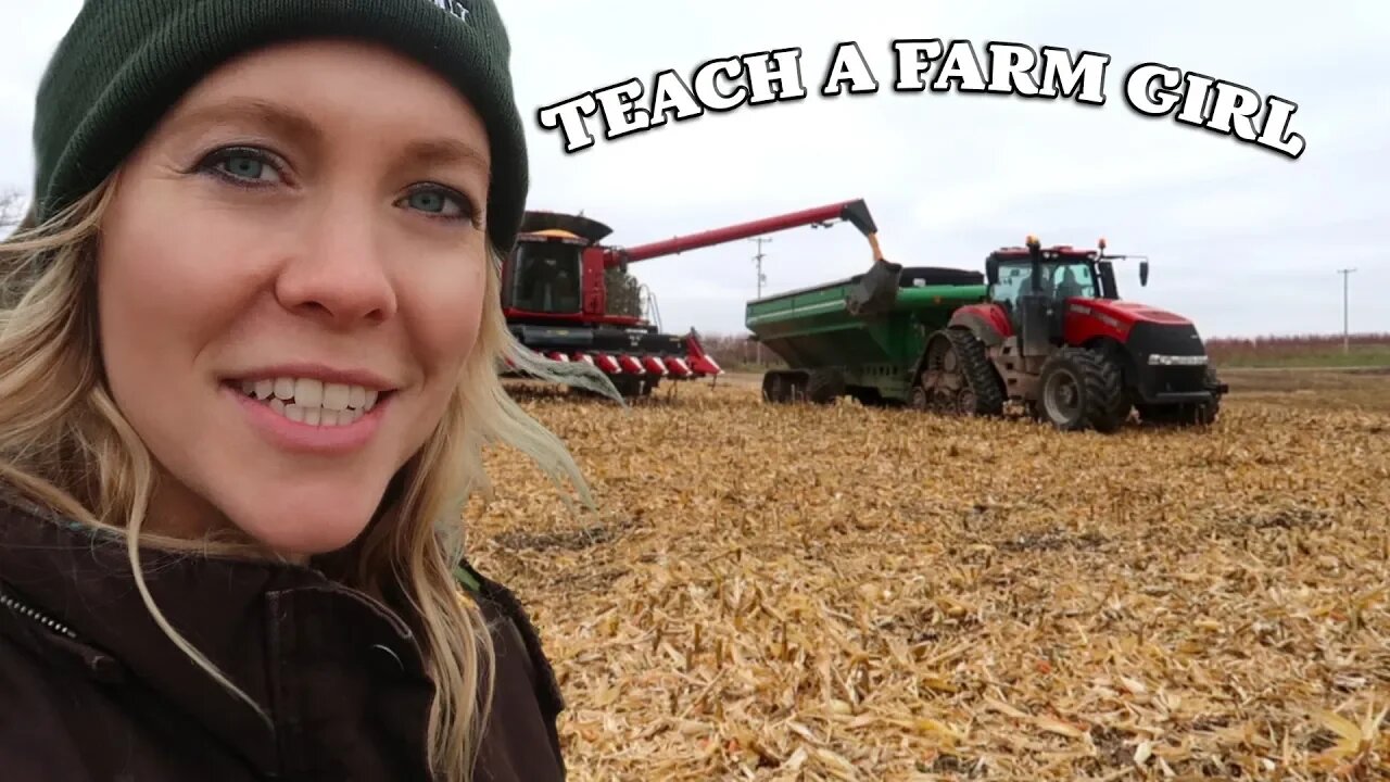 Michigan Corn Harvest LATE SEASON - Teach a Farm Girl Series *plus contest winner*