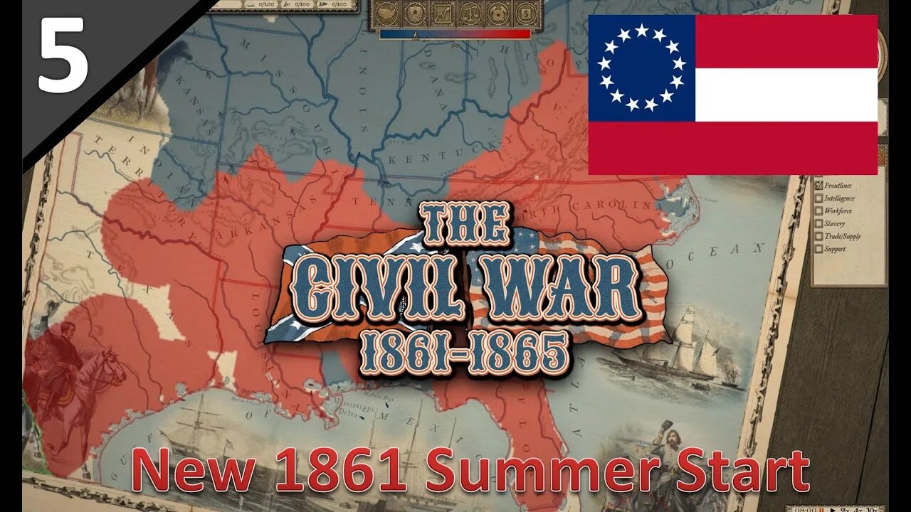 Massive Recruitment Numbers?! l Grand Tactician: The Civil War - Confederate Summer 1861 - Part 5