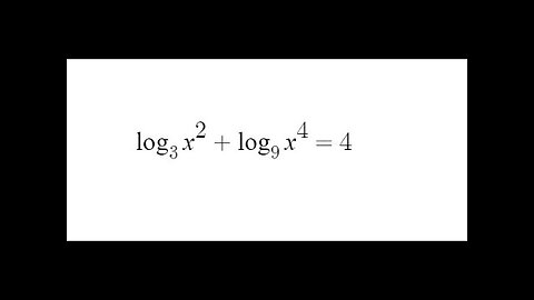 Grade 12 Advanced Functions - Solving log equation (Ch 8.6)