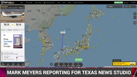 NORTH KOREA ALERT: RC-135S COBRA BALL HEADING TO SEA OF JAPAN