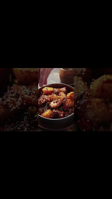 Prawns with spices and fresh potatoes | Simple Shrimp Recipe