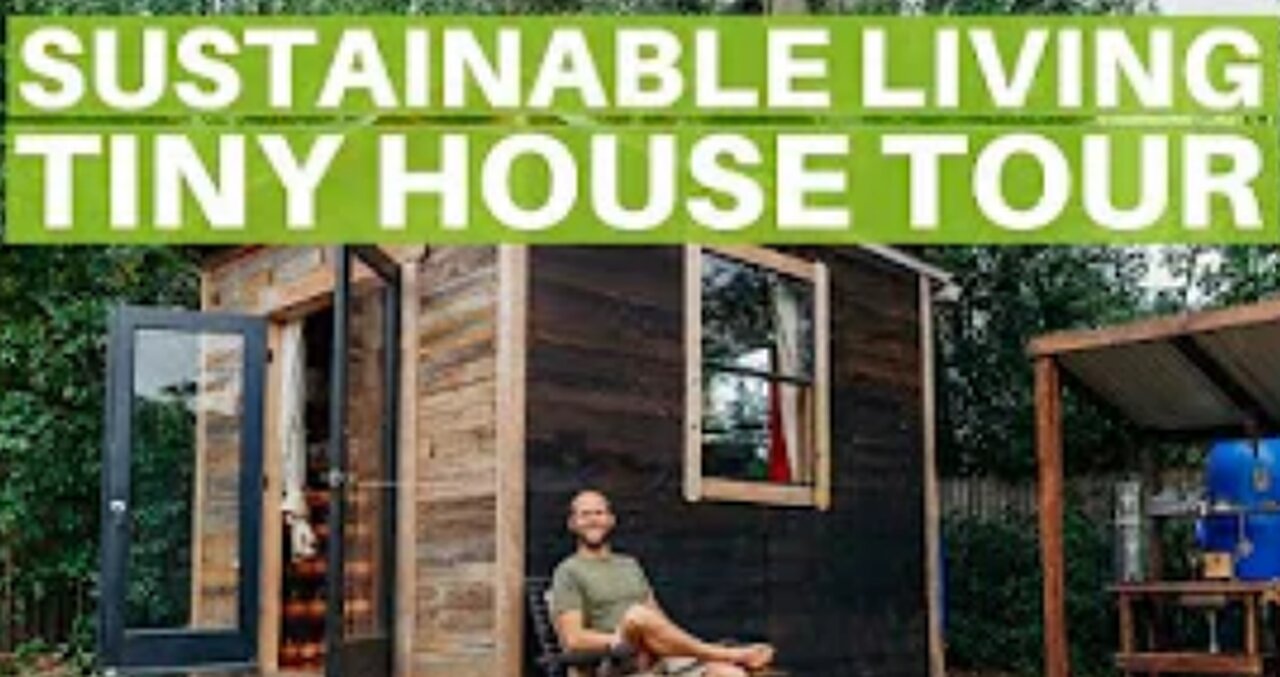 🛖Simple and Sustainable Living in A 100 Square Foot Tiny House 🛖