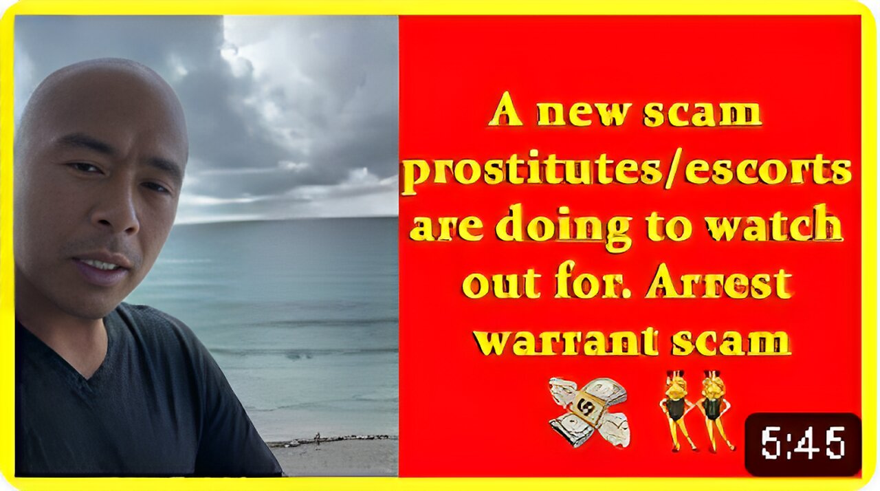 A new scam prostitutes/escorts are doing to watch out for. Arrest warrant scam