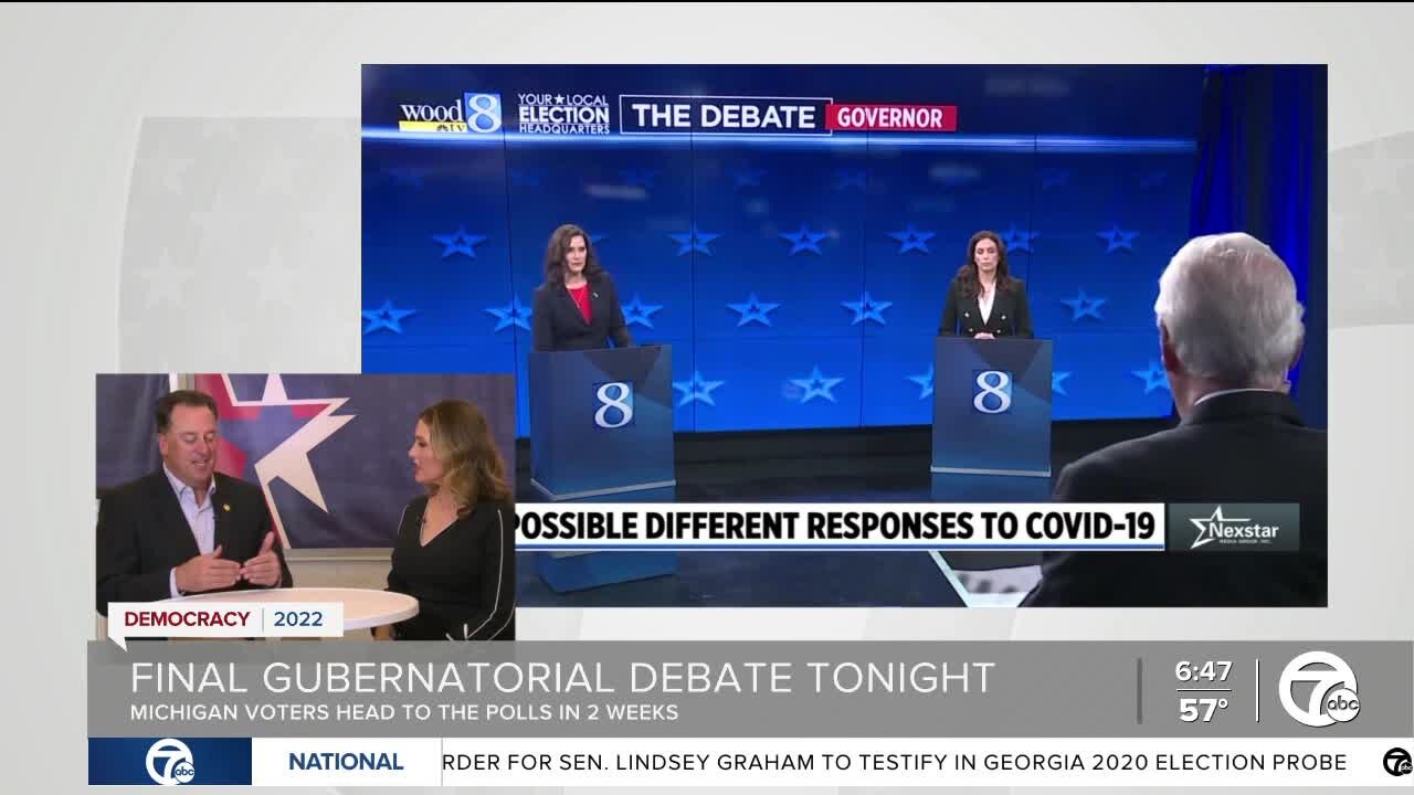 What can we expect from the final debate between Whitmer & Dixon?