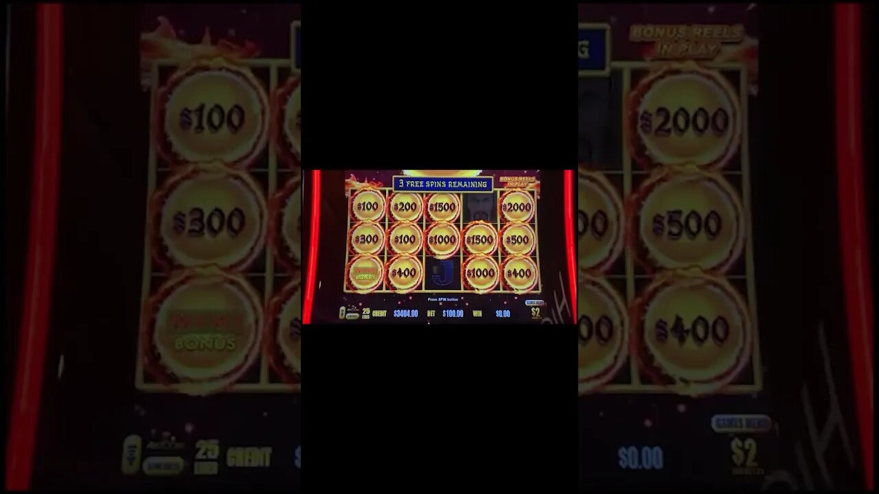$100/Spin Slot Machine in Las Vegas!! #lasvegas #dragonlink