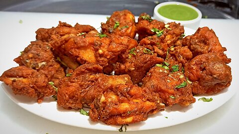 Crispy Chicken Pakoda recipe / Chicken Pakoda Street Style / how to make chicken pakoda