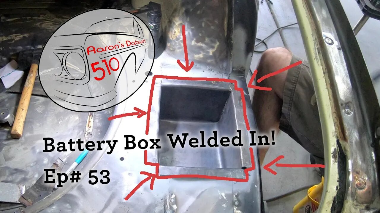 Datsun 510 Welding in the Battery Box (Ep# 53)