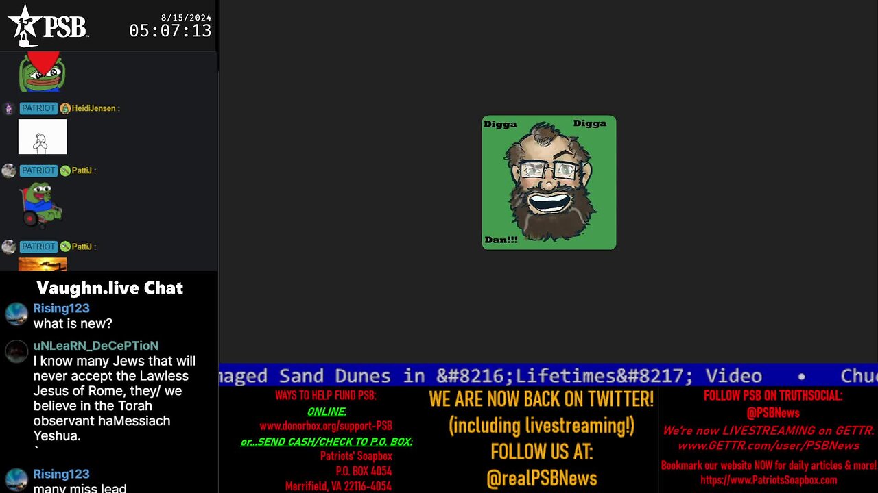 2024-08-15 05:00 EDT - The DiggaDiggaDan Show: