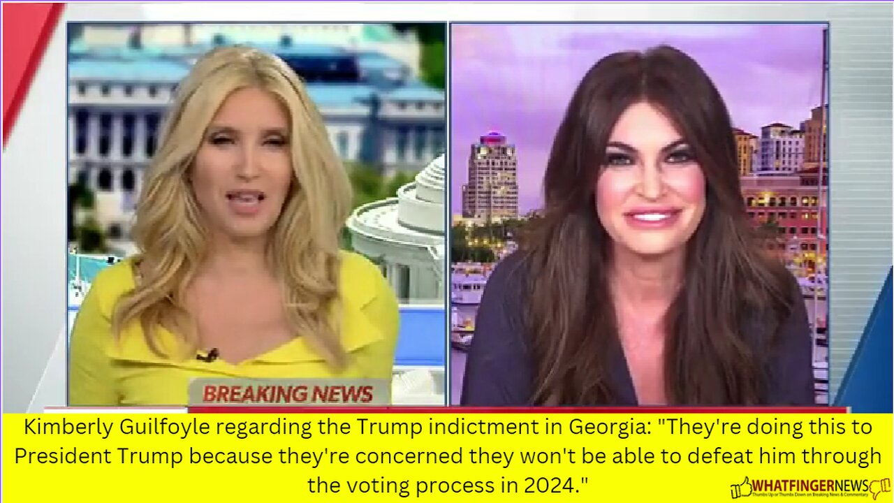 Kimberly Guilfoyle regarding the Trump indictment in Georgia: They're doing this