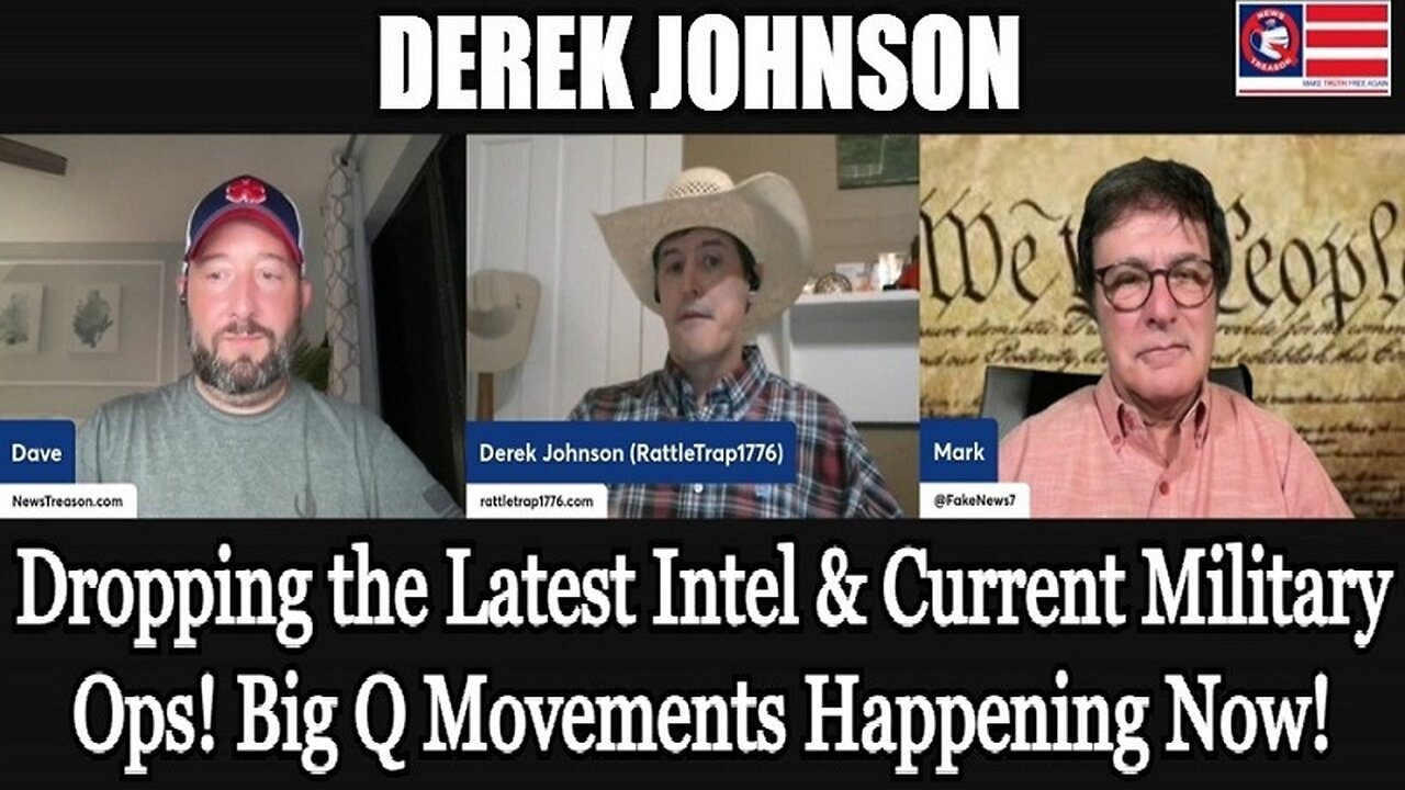 Derek Johnson Huge Intel 8.16.24 > "How They Connect to Q, Military Operations"