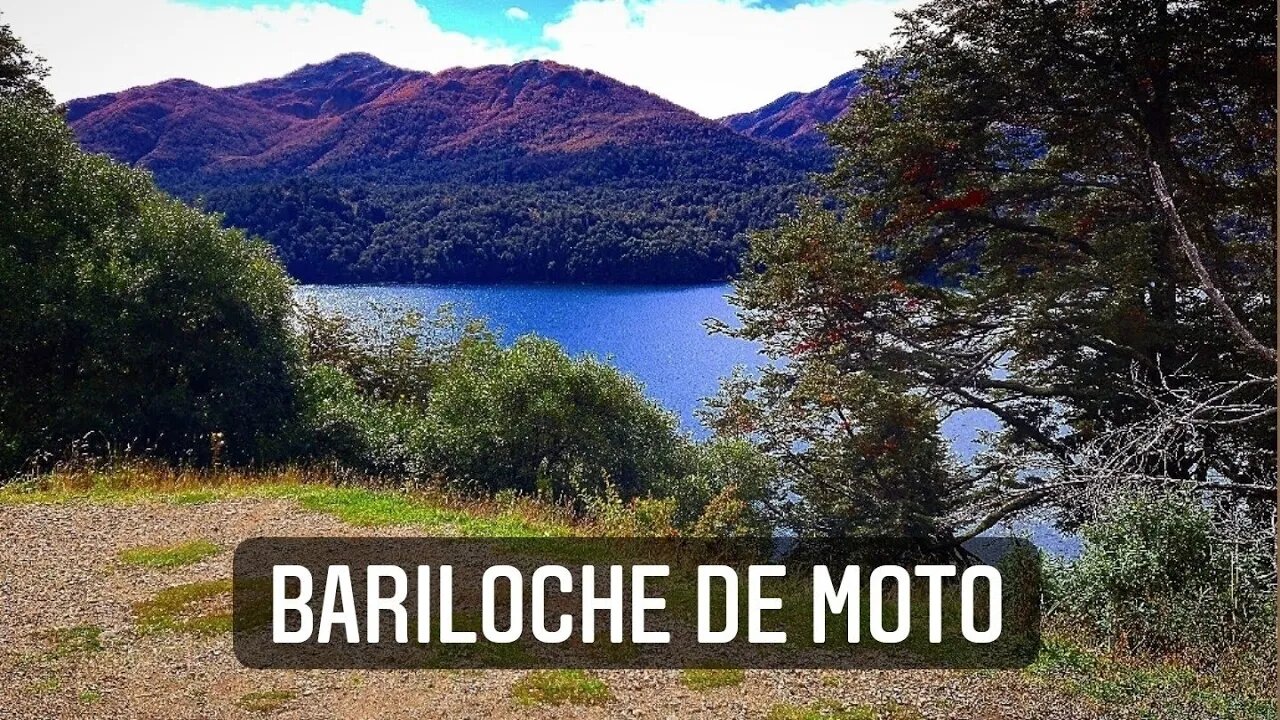 Bariloche de moto. Desistimos de continuar até Ushuaia.