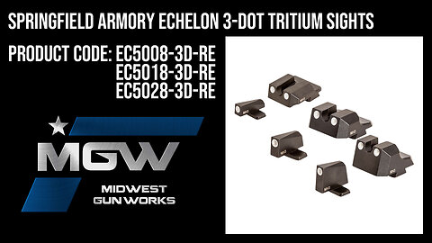 Springfield Armory Echelon 3-Dot Tritium Sights