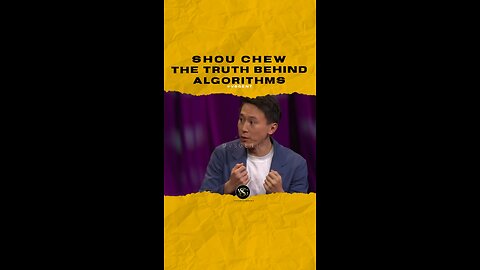 #shouchew TiKTok CEO tells the truth behind how #algorithm work. 🎥 @ted