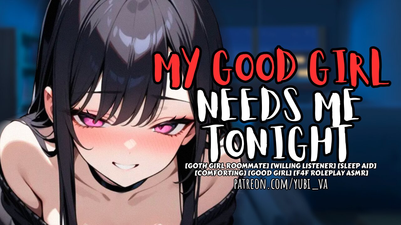 [F4F] Goth Girl Forces Cuddles on Her Good Girl Roommate | Roleplay ASMR
