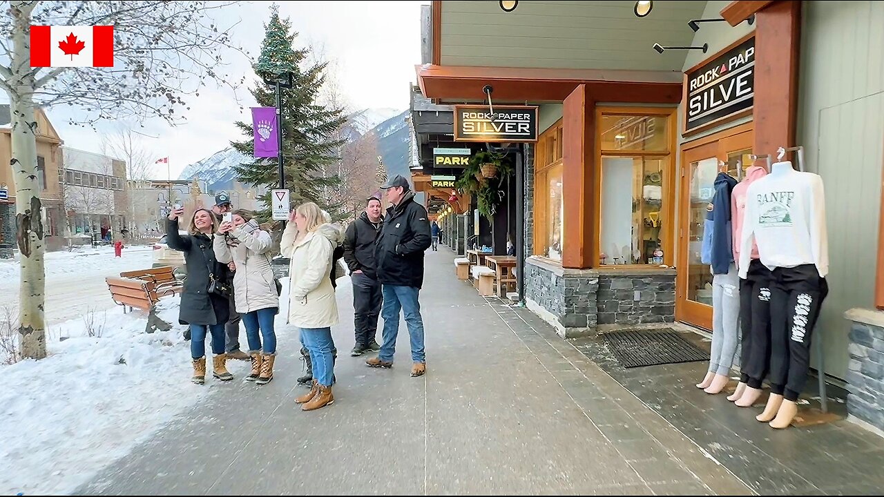 Banff Live SnowDays Festival Walk Bear Street and Banff Avenue - January 2024 Canada travel