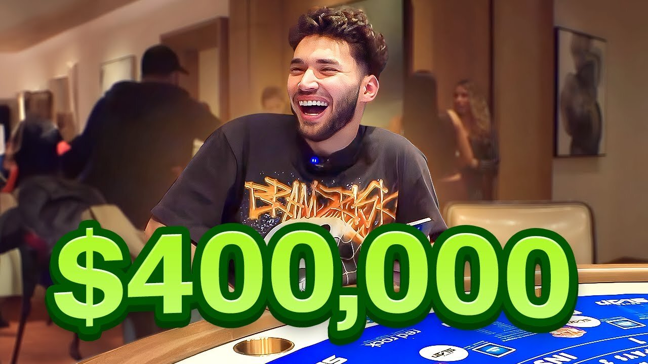 Adin Ross Wins $400,000 on High Stakes Blackjack!