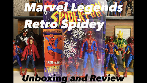 Marvel Legends - Retro Card Spider-man Walmart Exclusive - Unboxing and Review