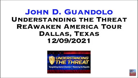 UTT's Guandolo keeps it short and sweet in speech at ReAwaken America Dallas December 9, 2021