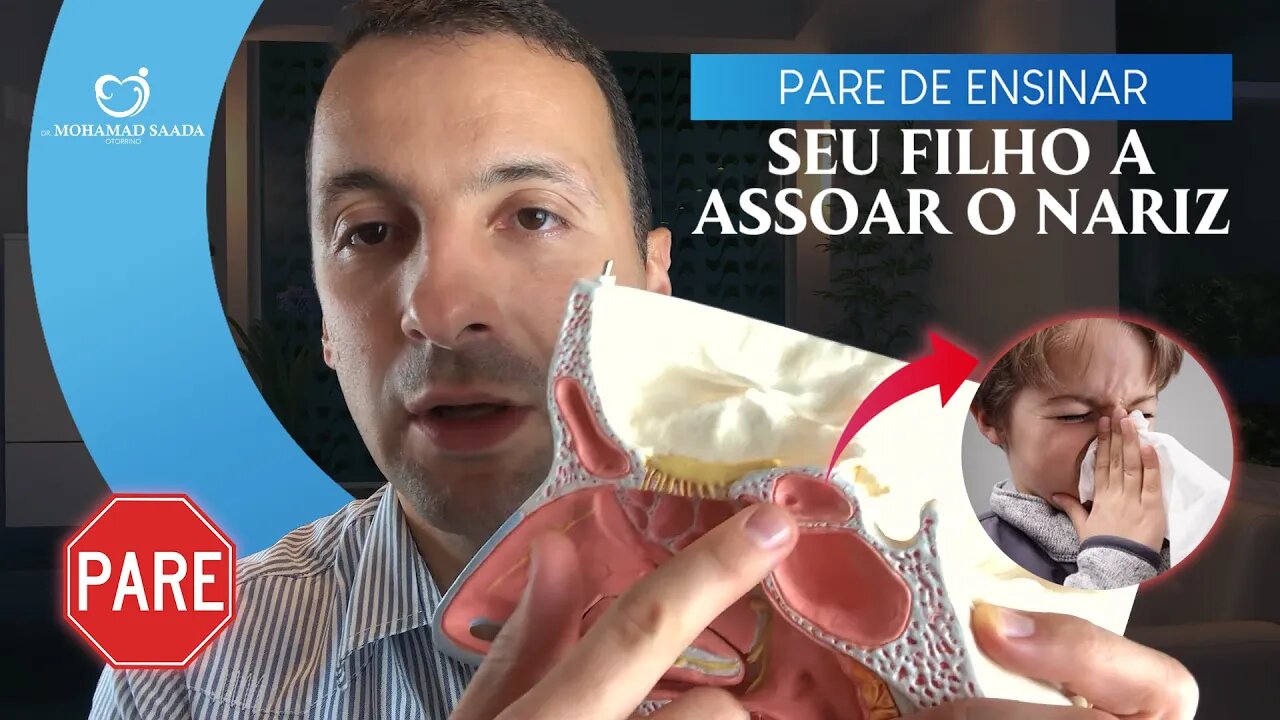 Pare de ensinar seu filho a assoar o Nariz