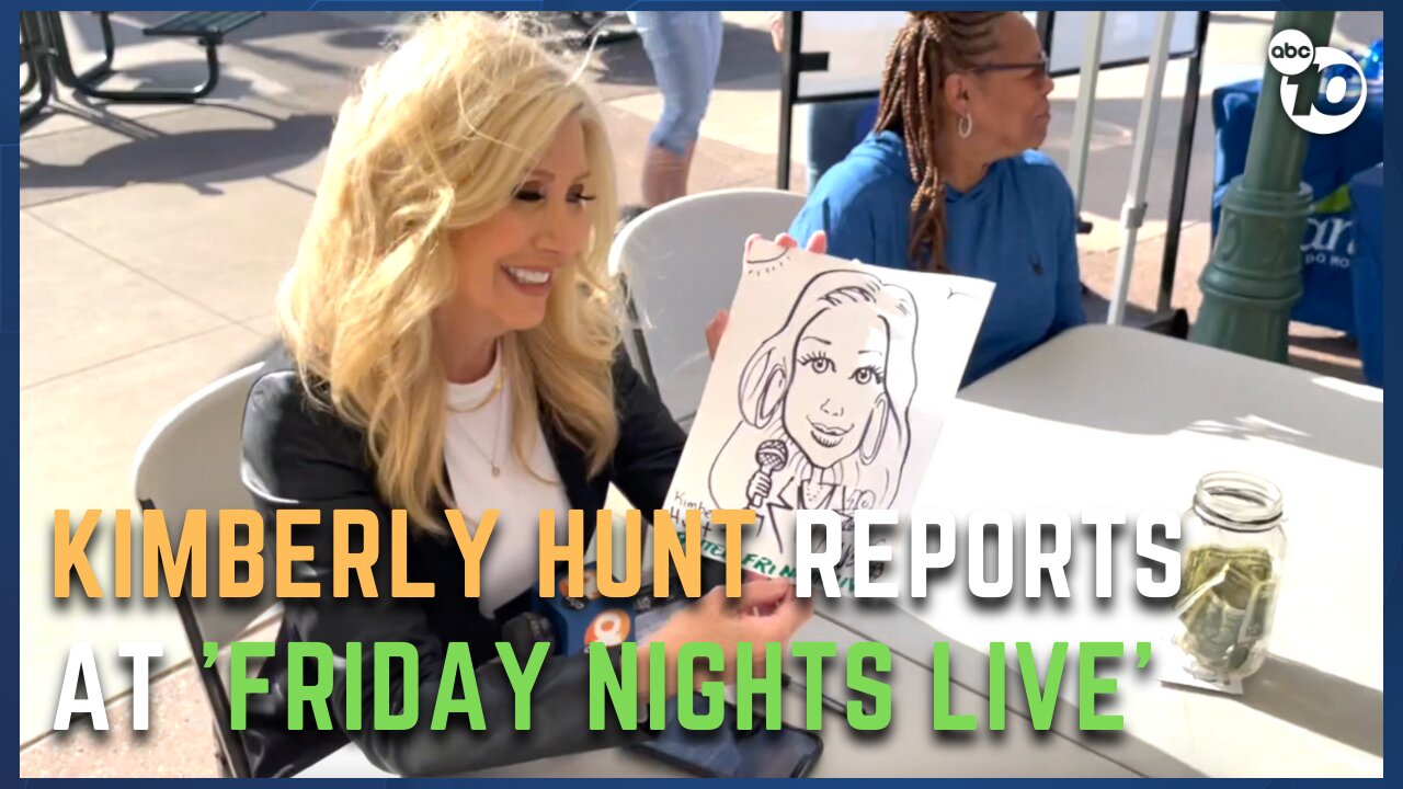 Anchor Kimberly Hunt checks into 'Friday Nights Live' in Santee