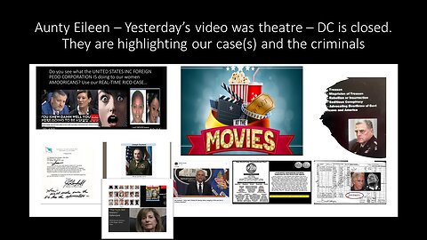 It's all THEATER. You are watching a movie. Use our real time RICO case against the CABAL AKA USA