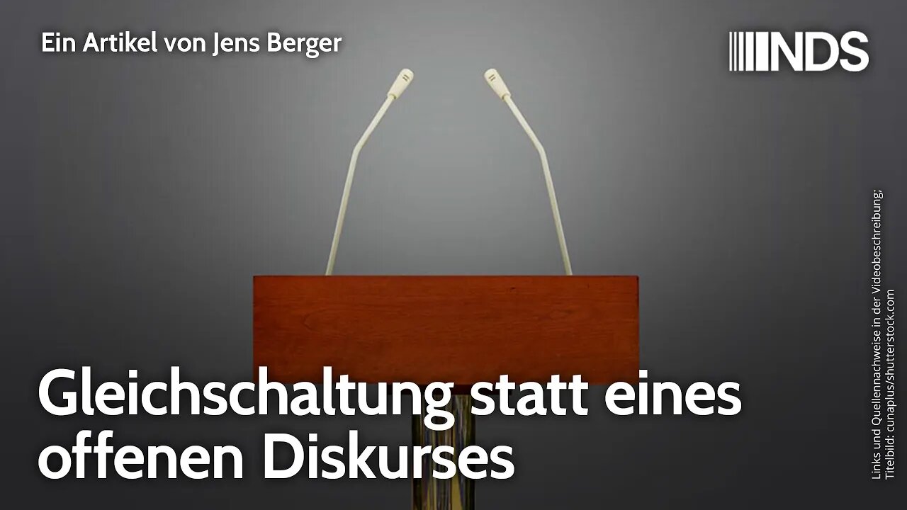 Gleichschaltung statt eines offenen Diskurses | Jens Berger | NDS-Podcast