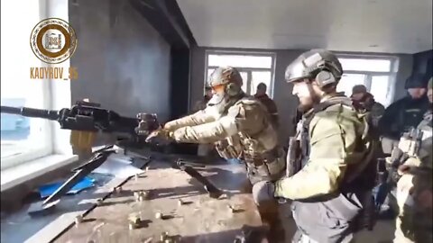 Chechen Special Forces Conducting Mop-Up Operations