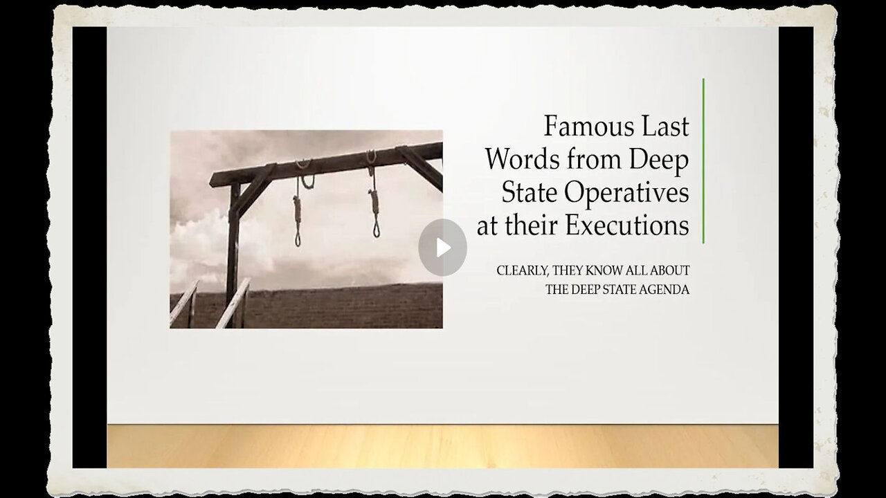 Famous Last Words of the Executed at GITMO