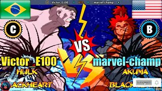 Marvel Super Heroes vs. Street Fighter (Victor_E100 Vs. marvel-champ) [Brazil Vs. U.S.A.]