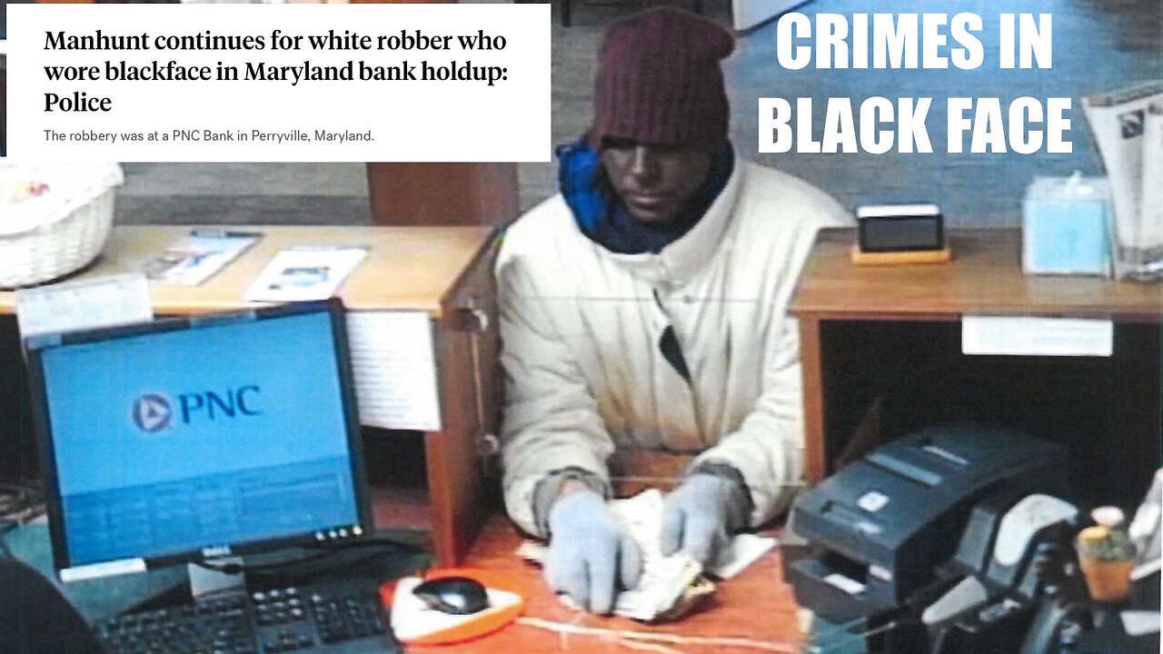 THE WHITE CRIMINALS DOING CRIMES IN BLACKFACE