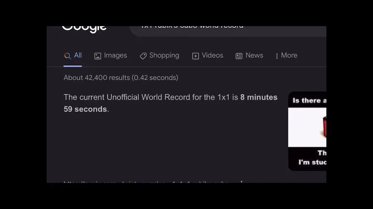 Breaking the 1x1 Rubik’s Cube WORLD RECORD…