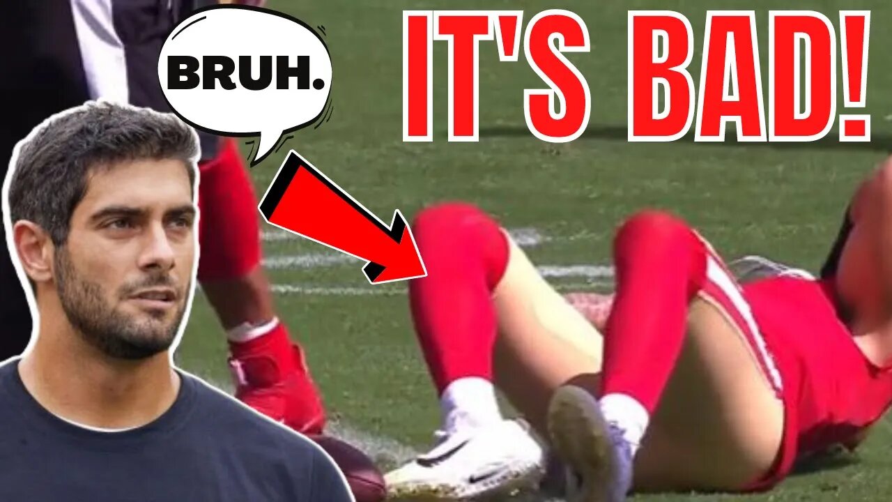 Trey Lance Suffers LEG or KNEE INJURY! GRUESOME! Jimmy Garoppolo in for the 49ers!