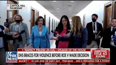 Pelosi Won’t Answer If She Supports A Bill Protecting S.C Justices’ Families