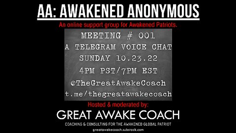 AA: AWAKENED ANONYMOUS #001