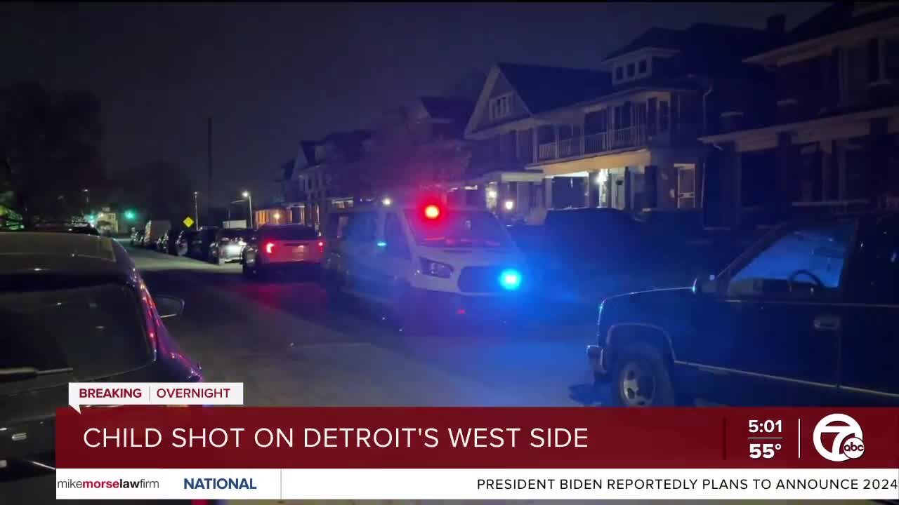 Child shot on Detroit's west side early Thursday morning