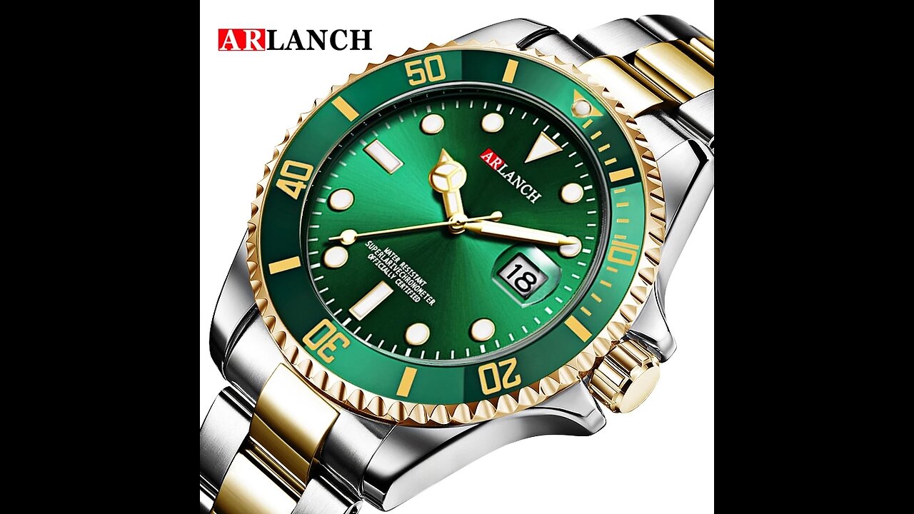 Top Brand Luxury Mens Watches Stainless Steel Business Waterproof