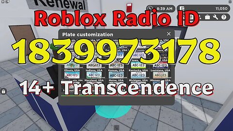 Transcendence Roblox Radio Codes/IDs