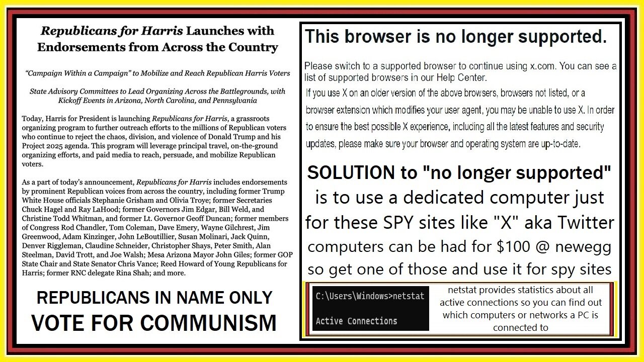 RINOS ARE COMMUNIST & HACKING YOUR COMPUTER