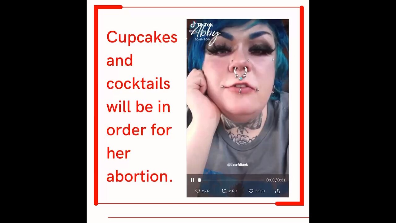 Cupcakes and cocktails for her abortion