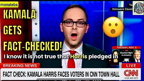 WOW! CNN actually FACT-CHECKED Kamala! 😮