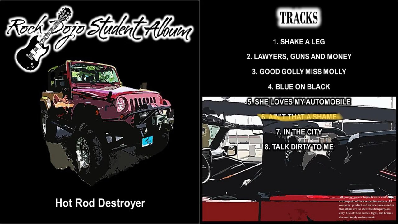 Rock Dojo Student Album #10 “Hot Rod Destroyer”: Ain’t that a shame (Fats Domino cover) Track 6