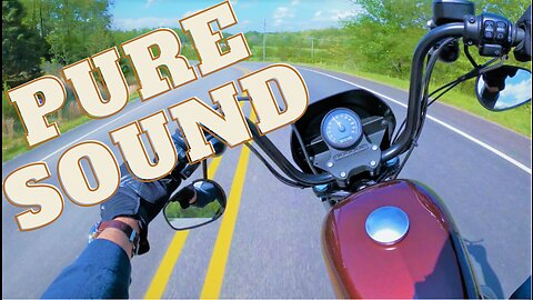 Relaxing Ride | Harley Davidson Sportster Iron 1200 (Pure Engine Sound)