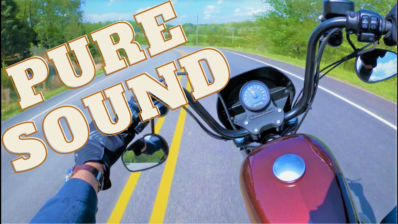 Relaxing Ride | Harley Davidson Sportster Iron 1200 (Pure Engine Sound)