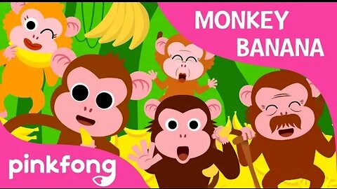 Monkey Banana-Baby Monkey | Animal Songs | PINKFONG Songs for Children