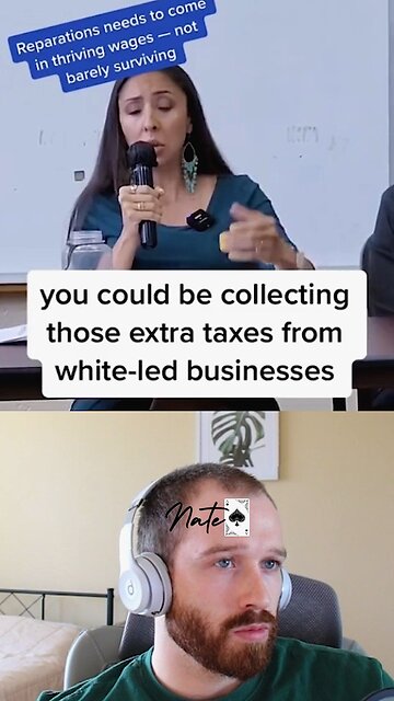 She wants to tax white people and then give it to black people