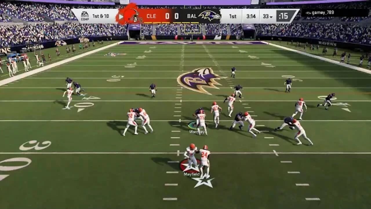 HUGE RUN by Nick Chubb! TD! #Madden20 #Browns #NickChubb #TD #Ravens