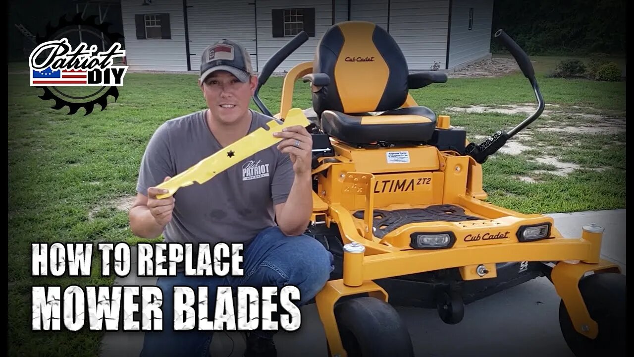 How To Replace Lawn Mower Blades / Cub Cadet ZT1 & ZT2