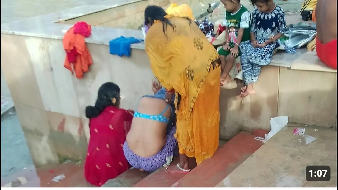 Ganga snan open bath haridwar