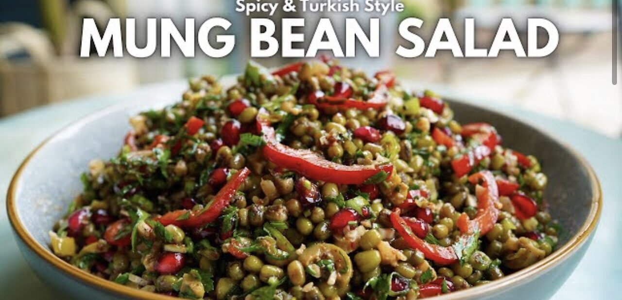 Turkish Mung Beans Salad|Mas Piyazi Salad Recipe