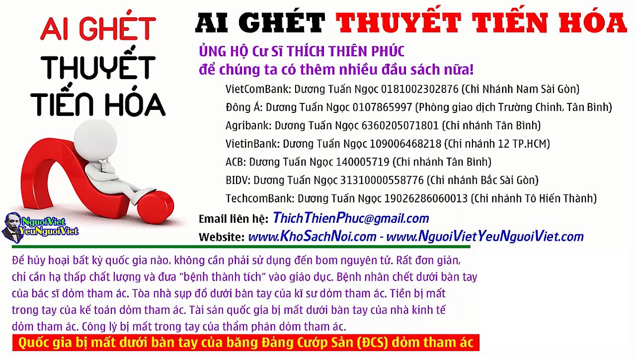 Ai Ghét Thuyết Tiến Hóa? - Dương Tuấn Ngọc